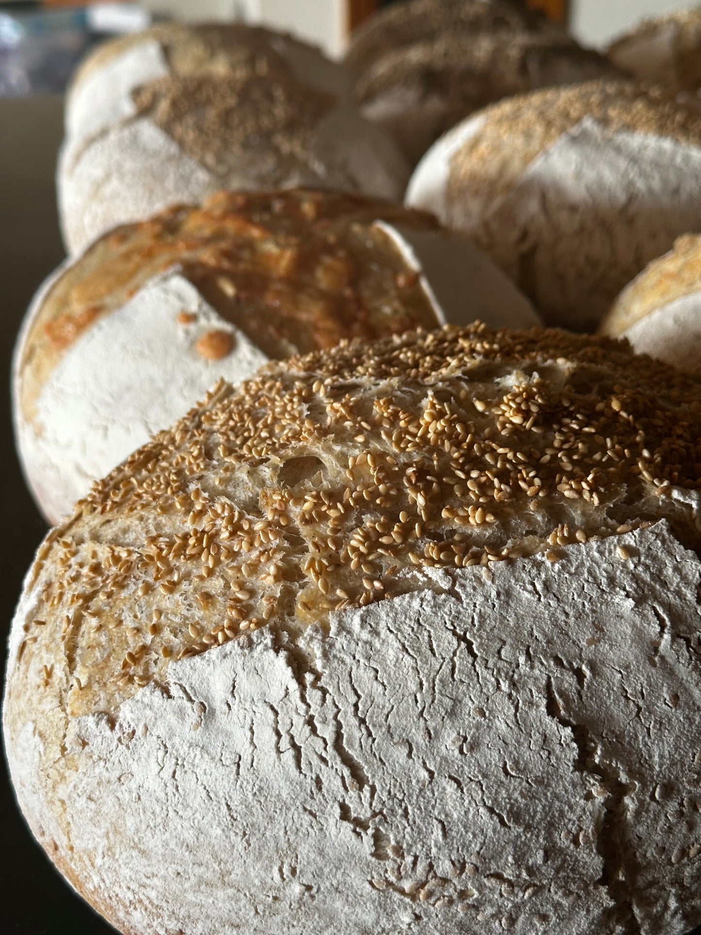 Sourdough sesame (weight ~900 grams)
