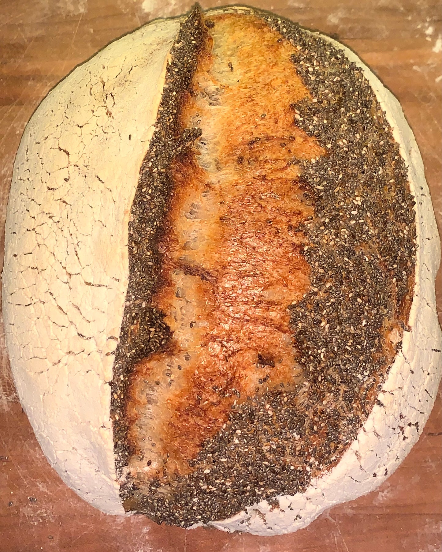 Sourdough loaf with Chia seeds