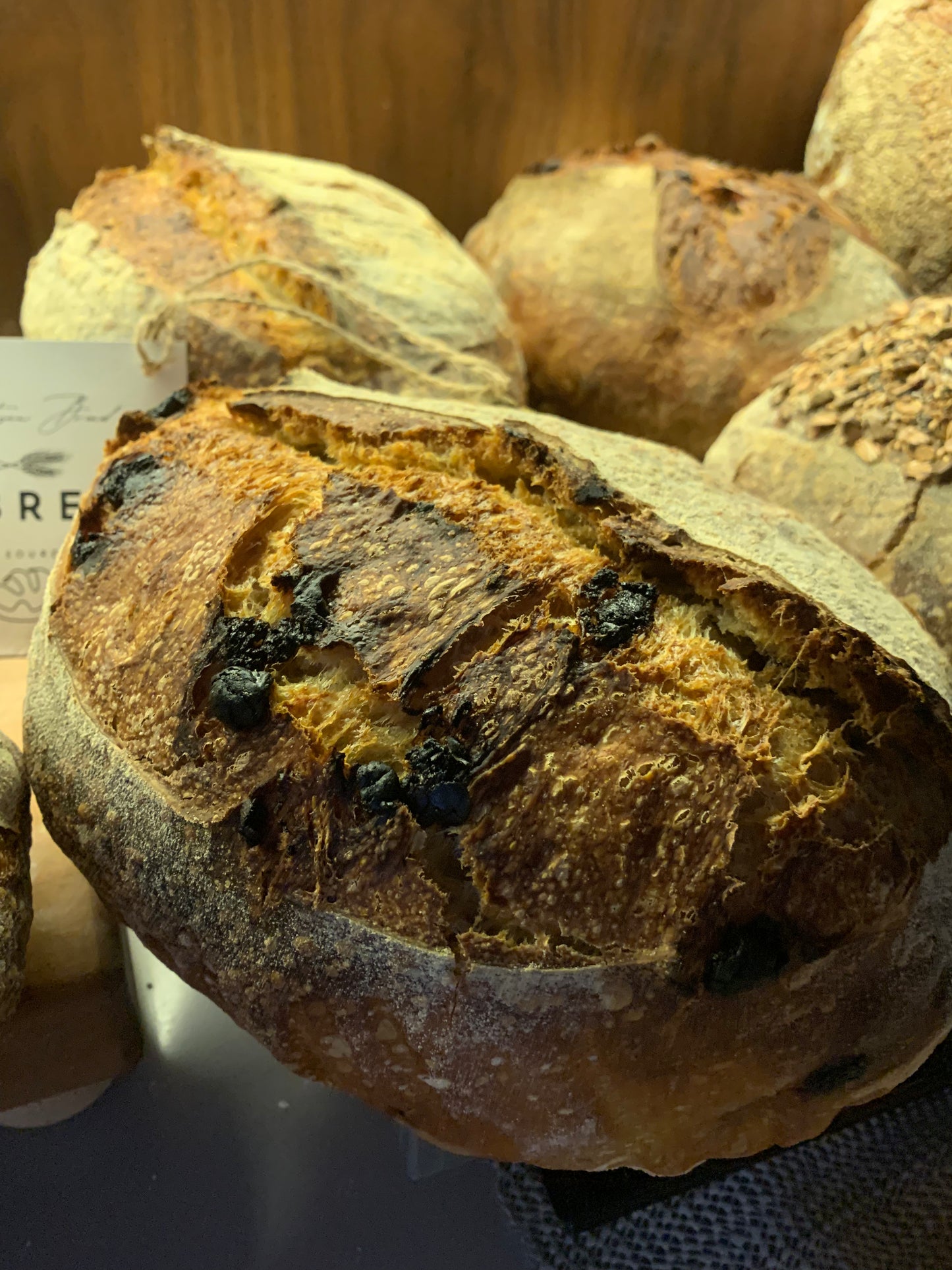 Sourdough with Hershey’s dark chocolate chips (weight ~950grams)